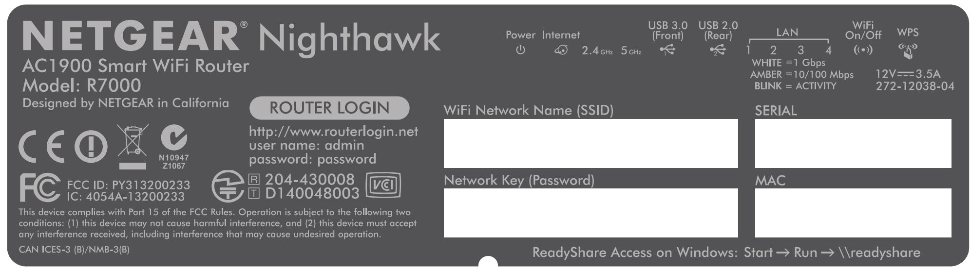 NETGEAR AC1900 NiGHTHAWK R7000 - Réseau WiFi et sécurité - 1