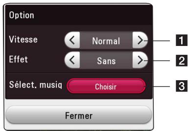 LG LHB655 - Réglage des options du diaporama - 1