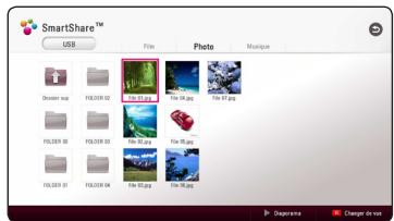 LG LHB655 - Modification de l'affichage de la liste des contenus - 1