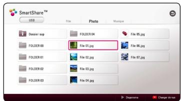 LG LHB655 - Modification de l'affichage de la liste des contenus - 4