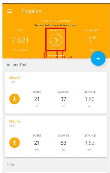 WITHINGS STEEL HR 36 mm - Modification de vos objectifs d'activité - 1