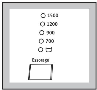 ARTHUR MARTIN AWW 1525 - Choix de la vitesse d'essorage ou de la fonction (arrêt cuve pleine) - 1
