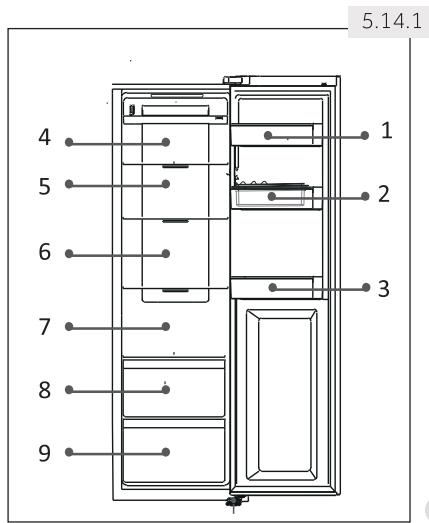 HAIER HSR3918FIPW - Conservazione nel vano frigorifero - 1