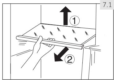 HAIER HSR3918FIPW - Adjustable shelves - 1