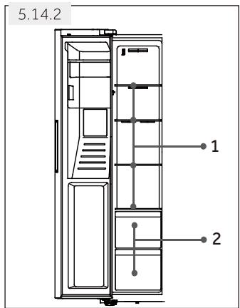 HAIER HSR3918FIPW - Storage into the freezer compartment - 1