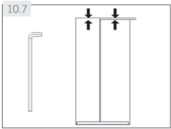 HAIER HSR3918FIPW - Aligning the appliance - 1