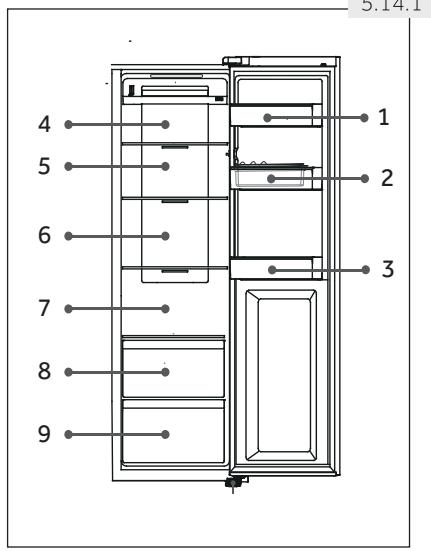HAIER HSR3918FIPW - Storing into the fridge compartment - 1