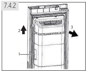 HAIER HSR3918FIPW - Removing the ice container (Fig.7.4.2) - 1