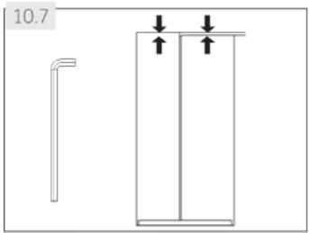 HAIER HSR3918FIPW - Allineamento dell'elettrodomestico - 1