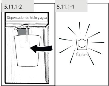 HAIER HSR3918FIPW - Obtencion de cubitos de hielo del dispenser - 1
