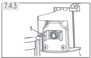 HAIER HSR3918FIPW - Reinstalling the ice container (Fig.7.4.3) - 1
