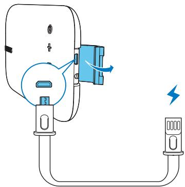 PHILIPS BT3900P - Pour charger la batterie intégrée : - 2