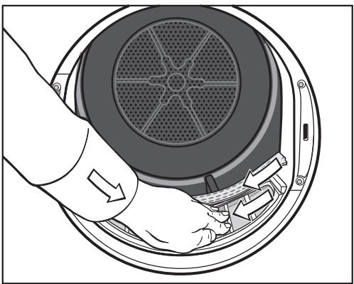 MIELE TWC220WP - Retirer les peluches visibles - 3