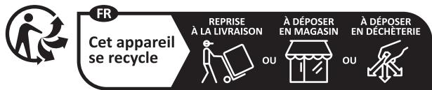TCL LCD55C645 - Informations pour les utilisateurs sur l'élimination des batteries et apparciels usés [Union européen] - 1