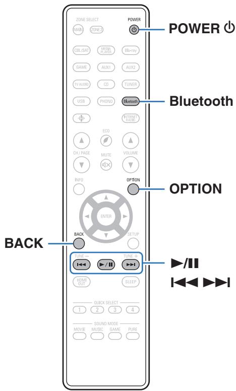 DENON AVR-X2800H - Écouter de la musique sur un périphérique bluetooth - 1