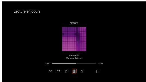 DENON AVR-X2800H - Parcourez la musique sur votre dispositif mémoire USB et sélectionnez une musique à jouer. - 3