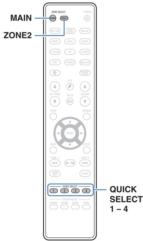 DENON AVR-X2800H - Fonction de sélection rapide plus - 1