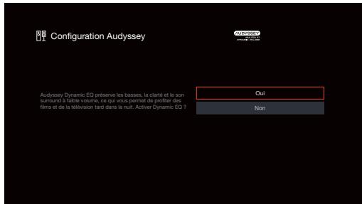 DENON AVR-X2800H - Effectuez le paramétrage de audyssey dynamic EQ® et audyssey dynamic volume®. - 1