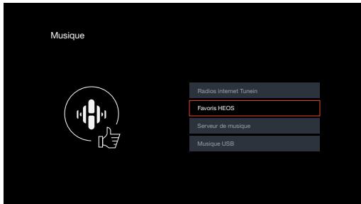 DENON AVR-X2800H - Lecture des favoris HEOS - 1