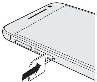 HTC OME AS CARBON GREY - Insérer une carte nano SIM - 1