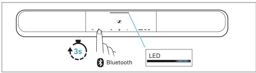 SENNHEISER Ambeo Soundbar - Appairer la soundbar avec un appareil bluetooth - 4