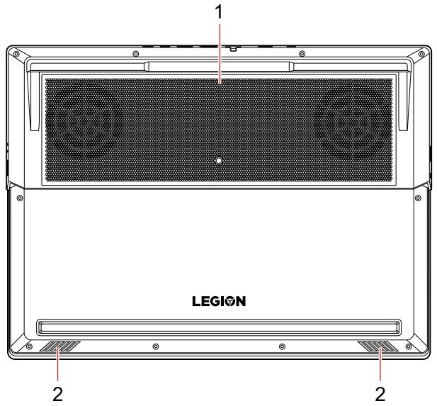 LENOVO Y540 - Vue de dessous - 1