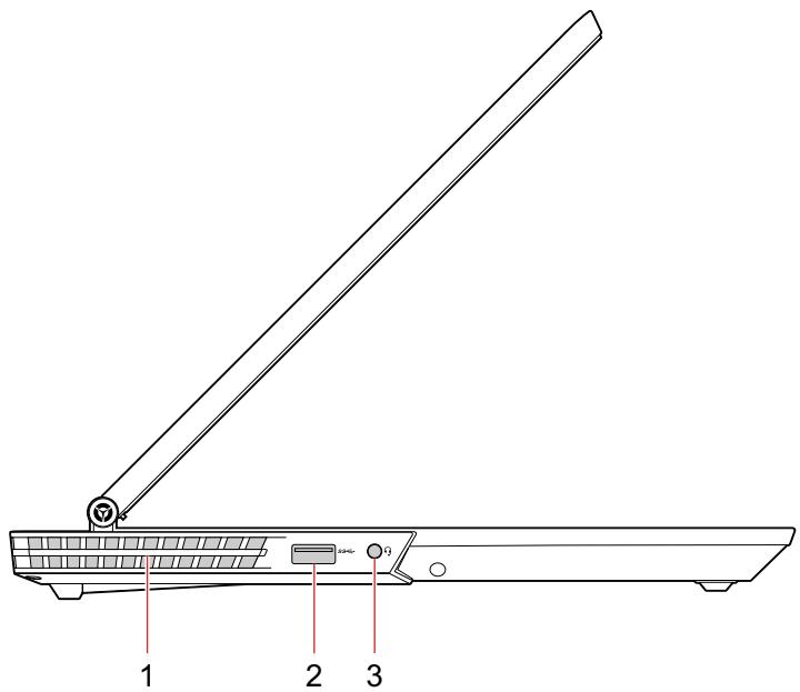 LENOVO Y540 - Vue du côté gauche - 1