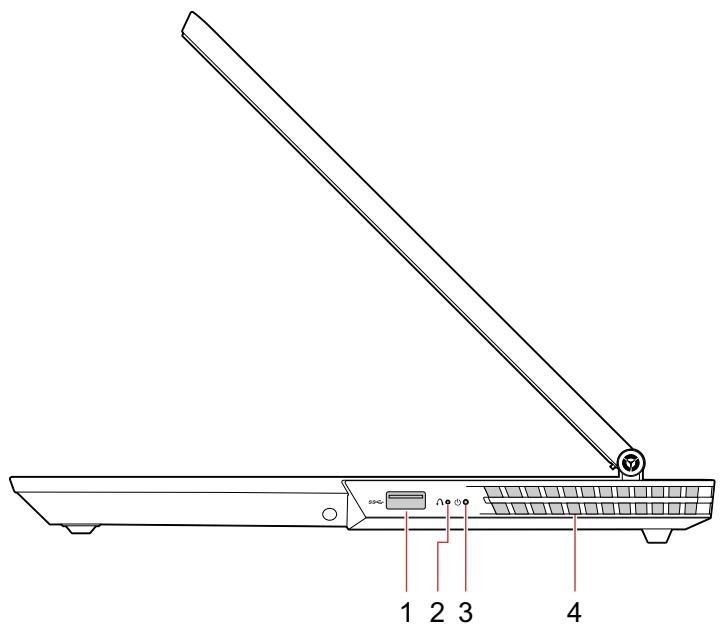 LENOVO Y540 - Vue du côté droit - 1