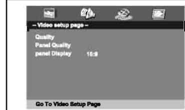 TAKAR VR 122P ROSE - Page de configuration vidéo - 1