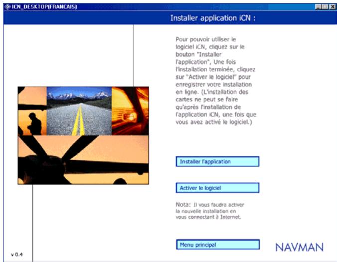 NAVMAN 630 - Étape 2: installation de l'application icn - 1