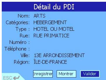 NAVMAN 630 - Réglage d'une nouvelle destination - 10