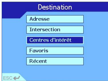 NAVMAN 630 - Réglage d'une nouvelle destination - 7