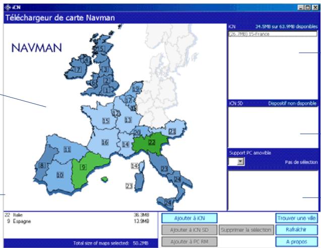NAVMAN 630 - ETAPE 3 : Installation des cartes - 1