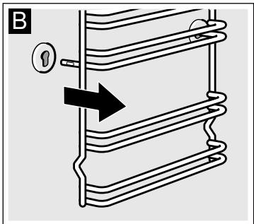 8OSCH HBA63B258FCO - Retirer les clayettes ou les rails - 2