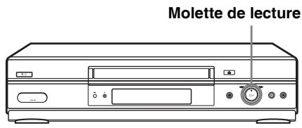 SONY SLV-SE640 - Utilisation de la molette de lecture sur le magnétoscope - 1