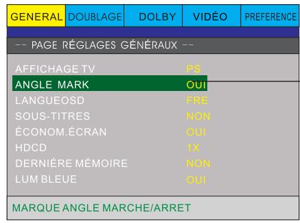 PEEKTON PK6749 - Configuration des menus - 4