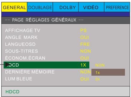 PEEKTON PK6749 - Configuration des menus - 2