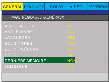 PEEKTON PK6749 - Configuration des menus - 3