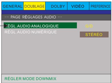 PEEKTON PK6749 - Page reglages AUDIO - 2