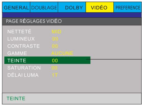 PEEKTON PK6749 - Page REGLAGESVIDEO (suite) - 3