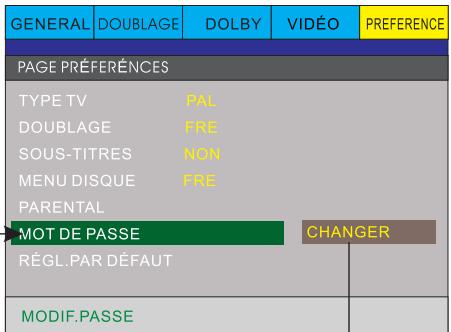 PEEKTON PK6749 - Page REGLAGES mot de passer - 2