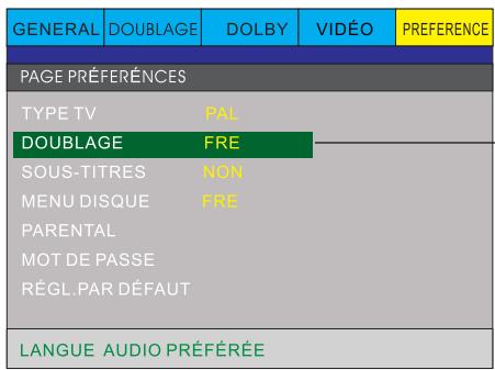 PEEKTON PK6749 - Page PREFERENCES - 3