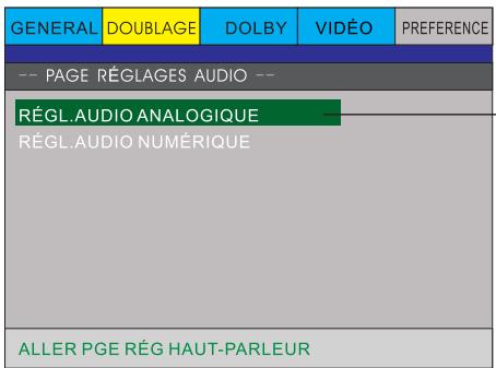 PEEKTON PK6749 - Page reglages AUDIO - 1