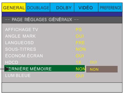 PEEKTON PK6749 - Configuration des menus - 4