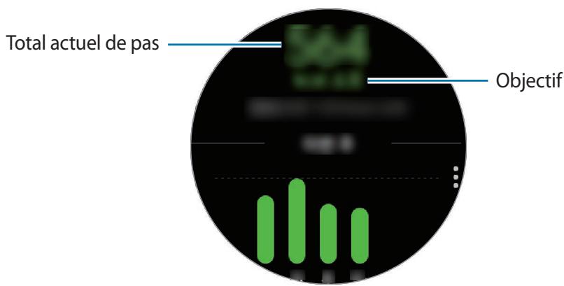 SAMSUNG Galaxy Watch Active - Mesurer le nombre de pas et la distance que vous parcourez en marchant - 1