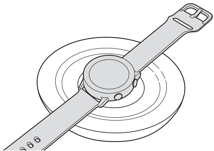 SAMSUNG Galaxy Watch Active - Charger la batterie avec une station de chargement sans fil - 1