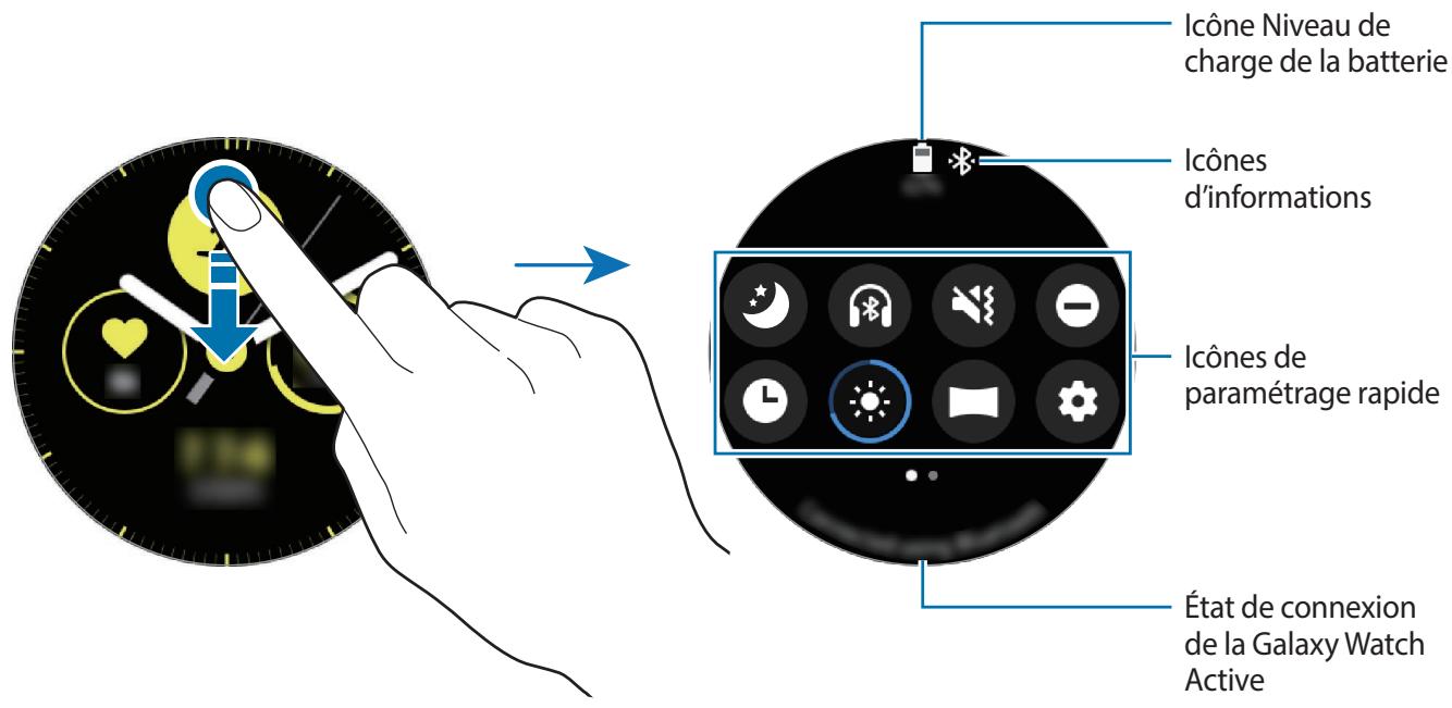 SAMSUNG Galaxy Watch Active - Volet d'accès rapide - 1