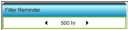 OPTOMAR GT5000 - Heures d'utilisation filtrée - 1