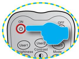 OPTOMAR GT5000 - Allumer le projecteur - 3