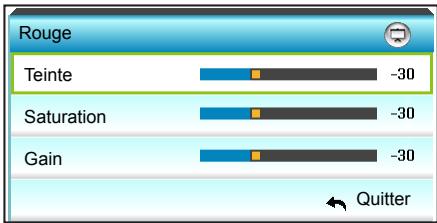 OPTOMAR GT5000 - Correspondance couleurs - 2